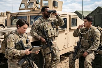 draw detailed military characters for you