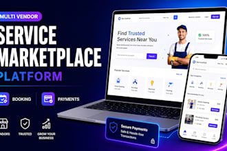develop multi vendor service marketplace platform with booking and payments