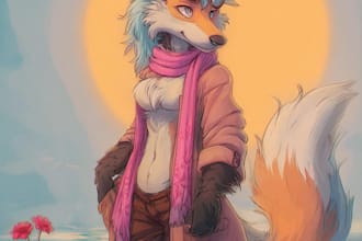 design custom furry characters and original anthro oc art