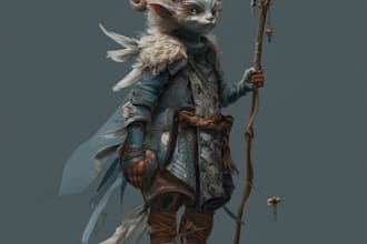 design unique fantasy heroes and villains for you