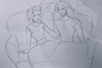 do traditional art for you