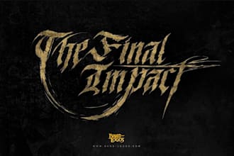 design an extreme metal logo for your band