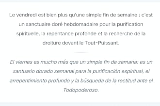 write and format premium multilingual blog posts