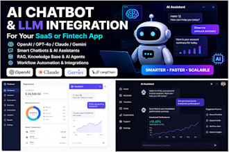 build an ai chatbot or llm integration for your saas or fintech app