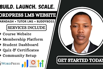 build wordpress lms website using learndash, learnpress, lifterlms and tutor lms