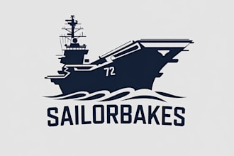 design a modern sailor and nautical logo