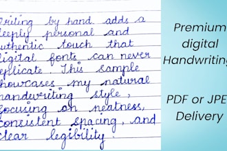 write elegant cursive handwriting and envelope addressing