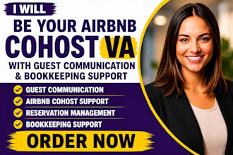 be your airbnb cohost VA with guest communication and bookkeeping support