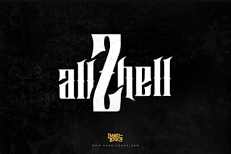 design a custom rock band logo