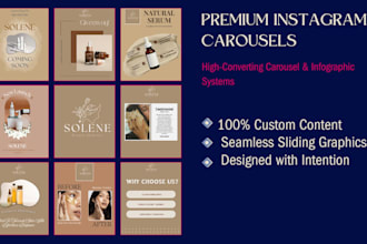 design seamless instagram carousel infographics