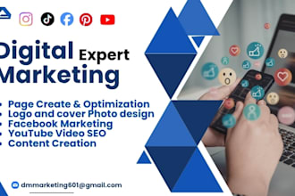 be your expert digital marketing manager for business growth