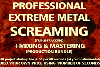 record extreme metal screams and mix and master your album