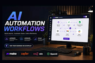 build ai automation workflow with n8n or make and vapi retell ai voice agent