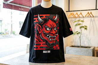 create modern and trendy tshirt design for your brand