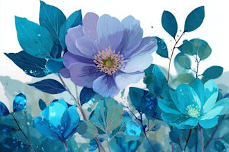 hand paint botanical illustrations