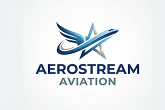 make a specially aviation logo for brand with any copyrights