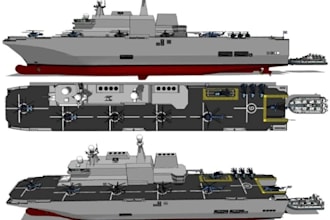design offshore vessel, cargo ship and marine structure layout