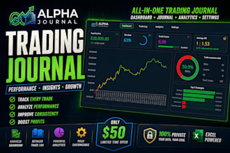 provide an advanced excel trading journal for forex, crypto, and stocks