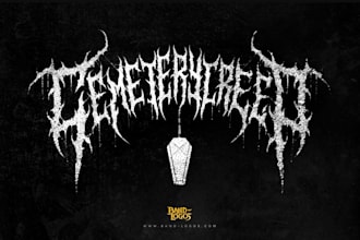 make your death metal, deathcore, slam logo for your project