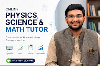 teach physics math and science online