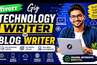 write high quality technology and ai articles