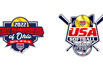 design high quality superb softball logo with free source file