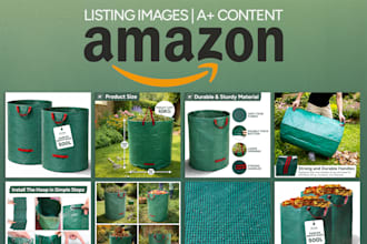 design amazon listing images and a plus content