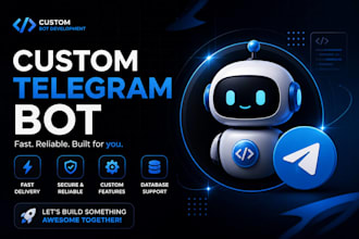 custom telegram bot development