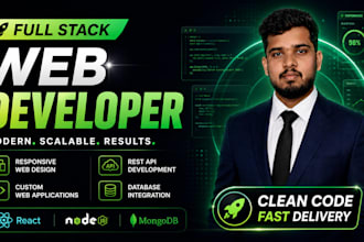 build a full stack mern web application for your business