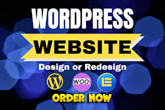 design or redesign a modern wordpress  woocommerce website