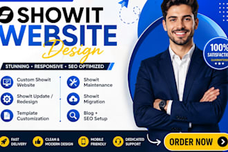 design showit website, customize showit template, update and redesign showit