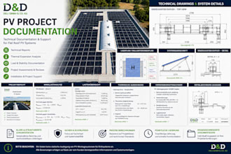 create professional photovoltaic project reports and technical documentation