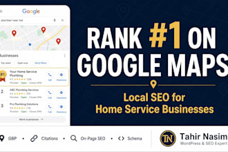 do local SEO for home service and small service business to rank on google maps
