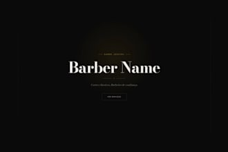build a professional barbershop booking website with react