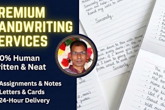 write letters and notes