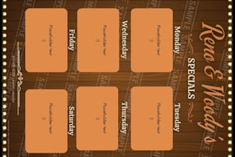 create a custom restaurant menu
