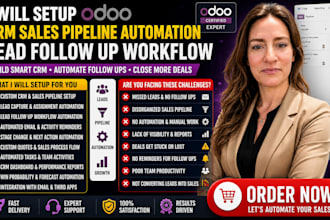 setup odoo CRM sales pipeline automation lead follow up workflow