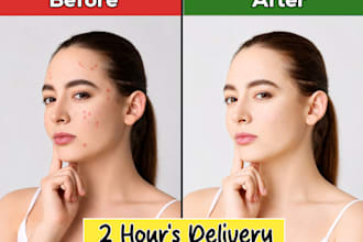 remove acne,blemishes and professionally retouch your photos