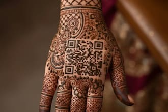 design unique scannable artistic qr code for your brand