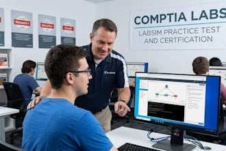 support for comptia labs, labsim, practice tests, and certification