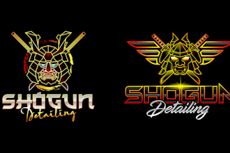 design modern beautiful samurai logo with free revisions