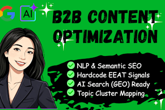 optimize your english blog and product pages for b2b SEO