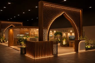 design and render immersive 3d stage and event environments
