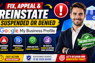fix appeal and reinstate suspended google my business profile gmb reinstatement