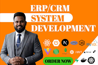 develop custom erp, crm system and web app for your business