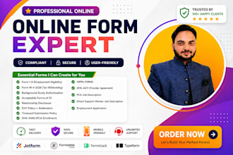 create professional online forms in jotform