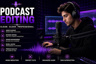 professionally edit your podcast audio and remove noise