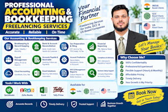 do accounting and bookkeeping in zoho, quickbooks, excel, tally erp