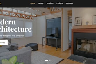 build a modern architecture and construction website