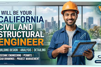 california civil and structural engineer building design, analysis and detailing
